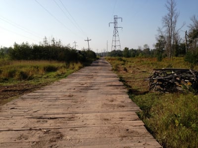 dragline excavator mats road